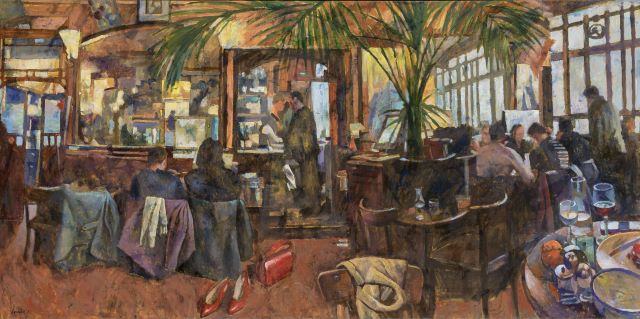 Ο ζωγράφος Παύλος Σάμιος παρουσιάζει τη συλλογή Καφέ Παράδεισος